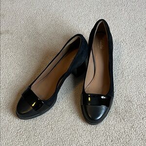 Clarks Black Patent Leather Heels